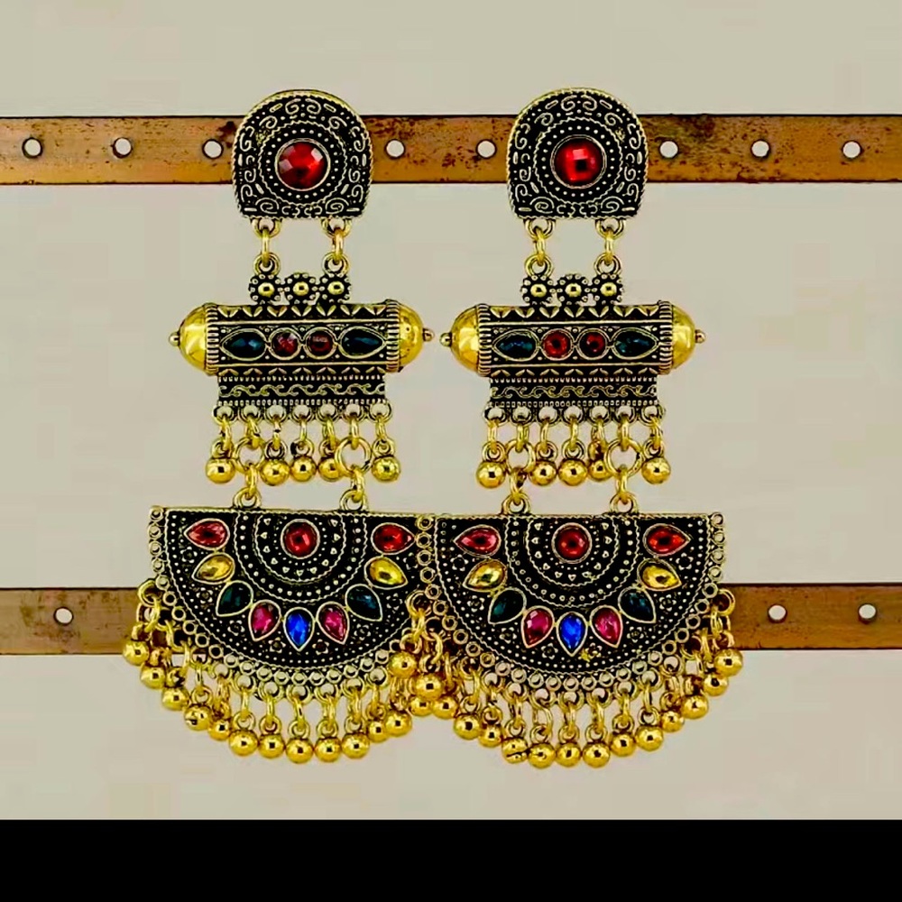 Indian Jumka Earrings beautiful party wedding anniversary celebration earrings